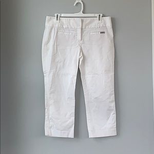 Express White Business Casual Capri Pant
